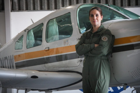  Primeira mulher a se formar no curso de piloto aeropolicial 