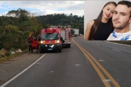 Casal gaúcho morre após queda de caminhão em ribanceira no Paraná