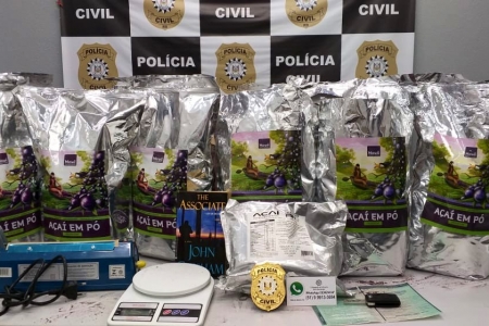 Cocaína preta é apreendida pela primeira vez no Rio Grande do Sul